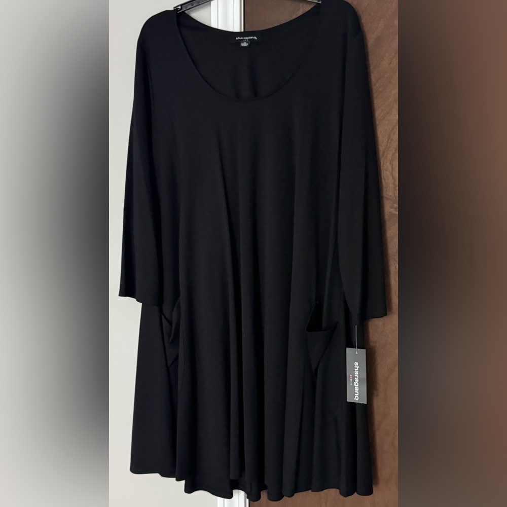 Sharagano Women’s Sz 14 3/4 Sleeve Dress with Pockets